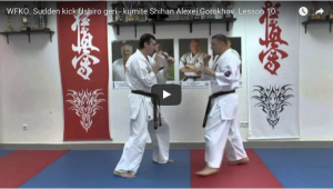 Sudden kick Ushiro geri – with Shihan Alexei Gorokhov, Lesson 10