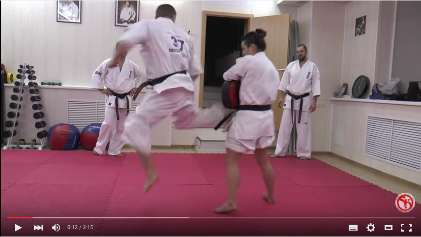Ushiro geri from the clinch, with Andrey Chirkov